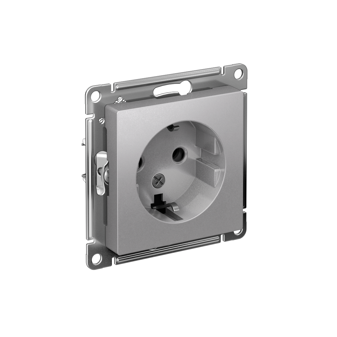 Изображение товара Systeme Electric AtlasDesign Алюминий Розетка с/з, 16А, механизм Изображение товара Systeme Electric AtlasDesign Алюминий Розетка с/з, 16А, механизм