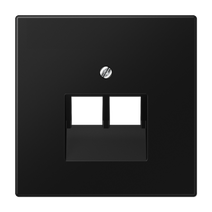 Изображение товара JUNG LS 990 Черный матовый Плата для двух модулей, фиксация винтом