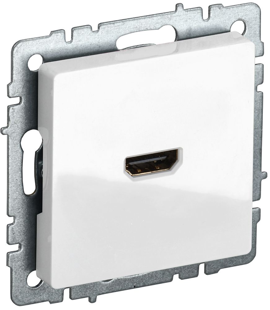 Изображение товара IEK BRITE BASE Белый Розетка HDMI РHDMI-0-БрБ Изображение товара IEK BRITE BASE Белый Розетка HDMI РHDMI-0-БрБ