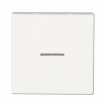 Изображение товара JUNG EcoProfi Белый Выключатель 1-клавишный с подсветкой (в сборе, без рамки)