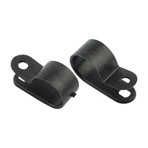 Изображение товара Кабельная скоба под винт 16 мм, черная, упаковка 50 шт. Rexant.