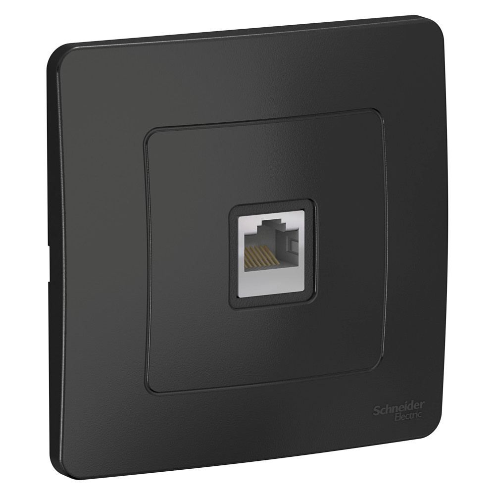 Изображение товара Blanca RJ45 Cat 5e антрацит — скрытая розетка для сети
