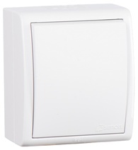 Изображение товара Simon 15 Aqua Белый Выключатель 1-клавишный наружный, IP54