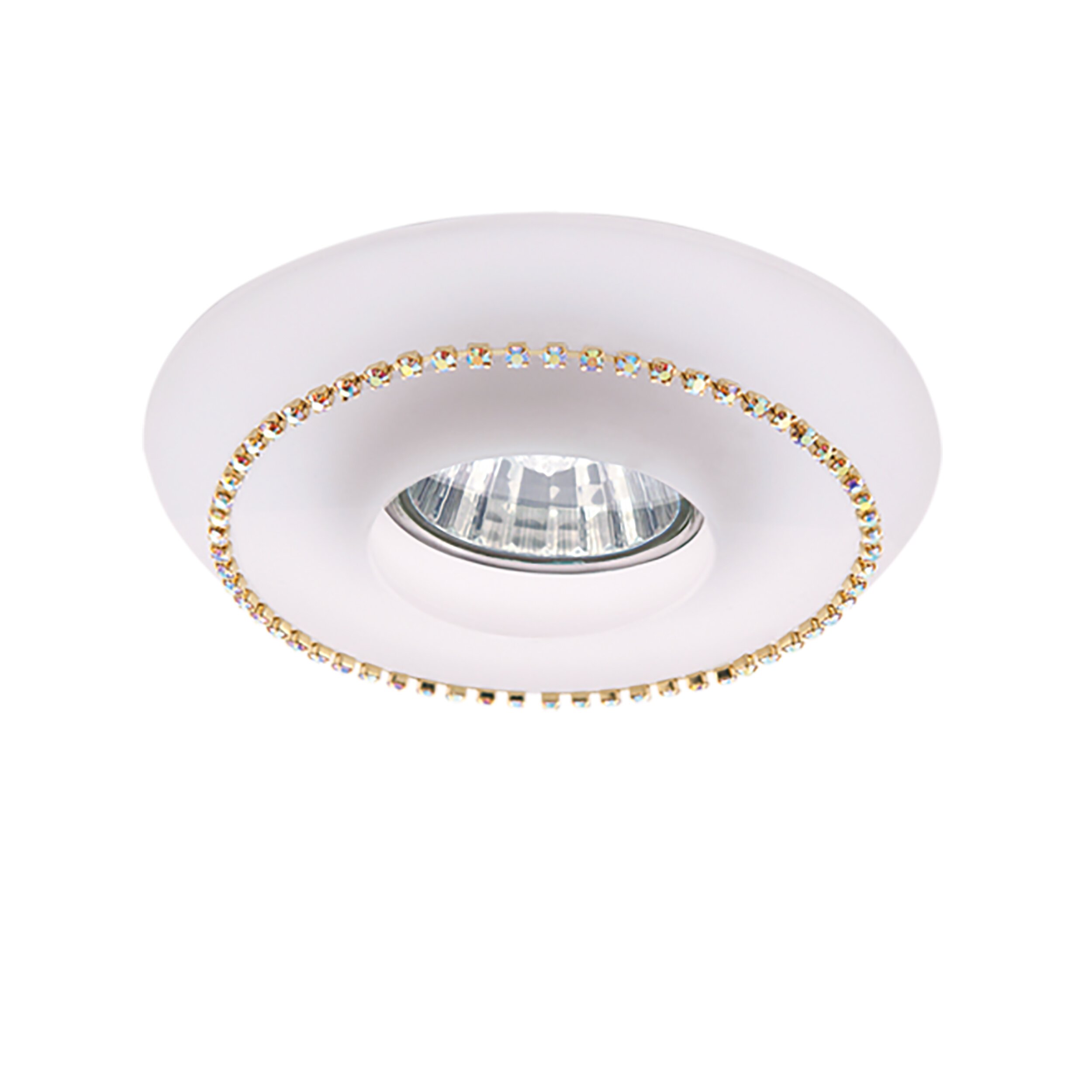 Изображение товара Lightstar Fritella Белый/Хром/Белый Встраиваемый светильник Fritella 002706 GU5.3 1х50W IP20