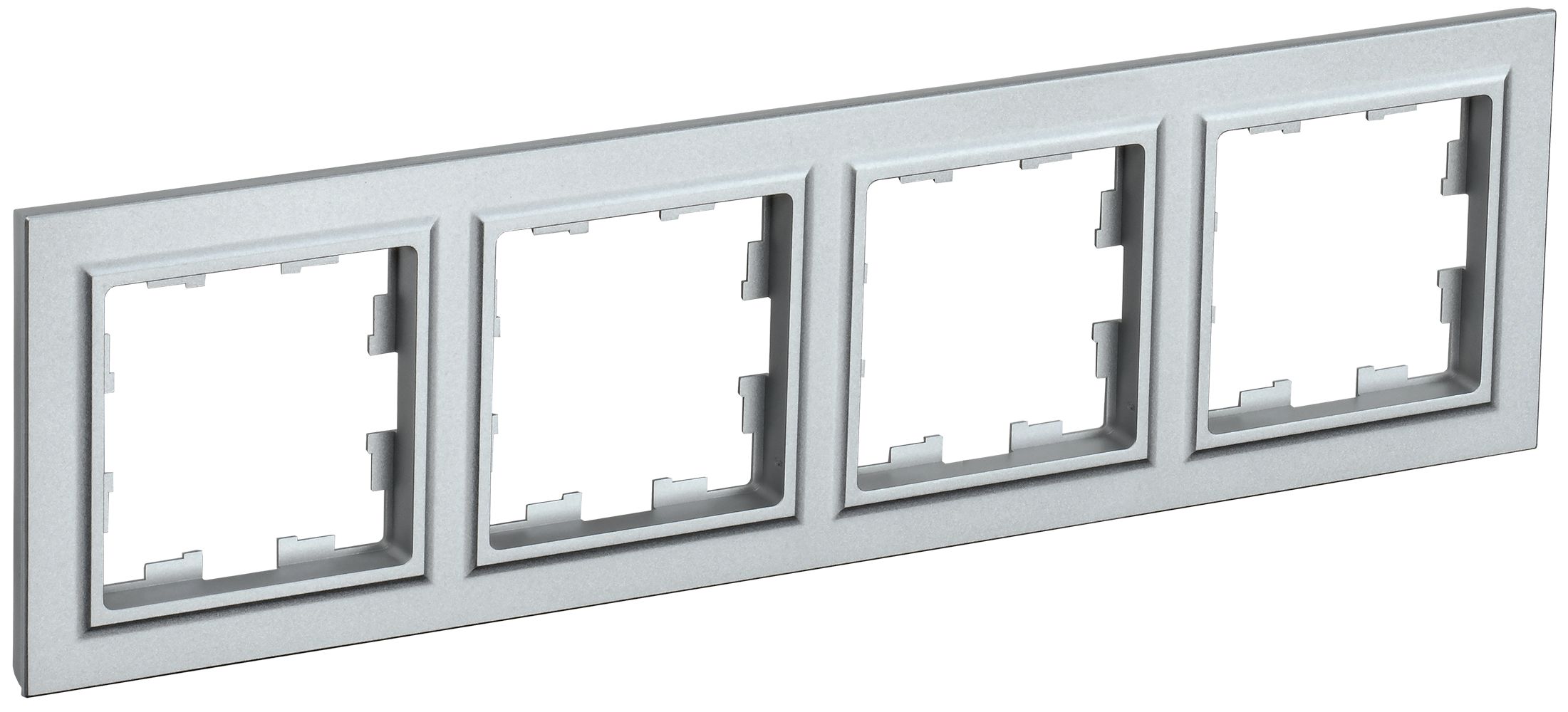 Изображение товара IEK BRITE BASE Алюминий Рамка 4-м РУ 4 БрА для монтажа
