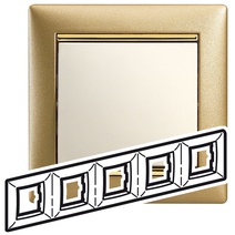 Изображение товара Legrand Valena Матовое Золото Рамка 5-ая гориз.