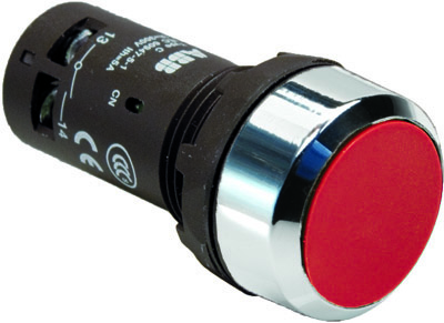 Изображение товара ABB CP1-30R-20 Кнопка красная без фикс. 2НО