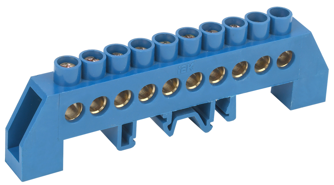 Изображение товара IEK Шина N ноль в комб DIN-изол Стойка ШНИ-8х12-10-КС-С