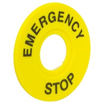 Изображение товара EKF PROxima Табличка для кнопок 22 мм "EMERGENCY STOP".