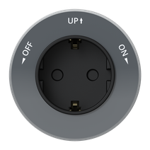 Изображение товара Systeme Electric MultiTrack Графит Розетка 2К+З круглая 16А/250В