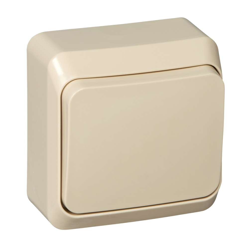 Изображение товара Systeme Electric Этюд наруж Крем Выключатель 1-клавишный