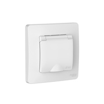 Изображение товара Systeme Electric Blanca внутр Бел Розетка с/з IP44 со шторками, с крышкой, 16А, 250В