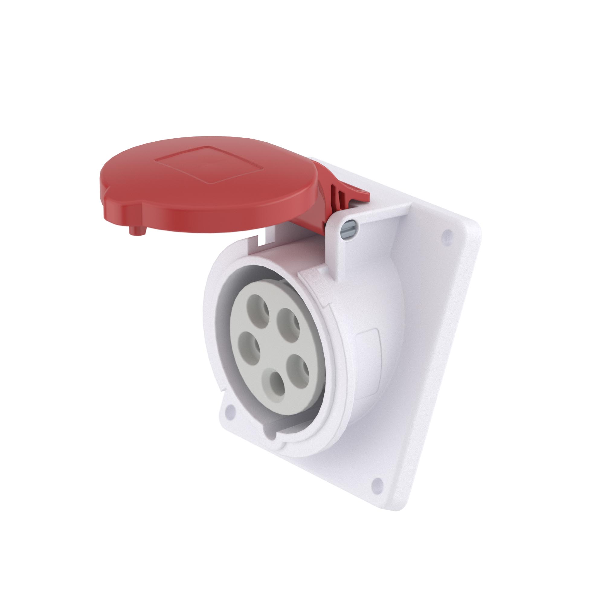 Изображение товара DKC Розетка панельная с наклоном PAS IP44 32А 3P+E+N 400В