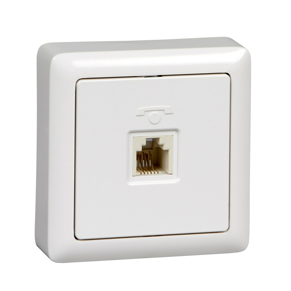 Изображение товара Systeme Electric ХИТ О/У Розетка телефонная RJ11, белый