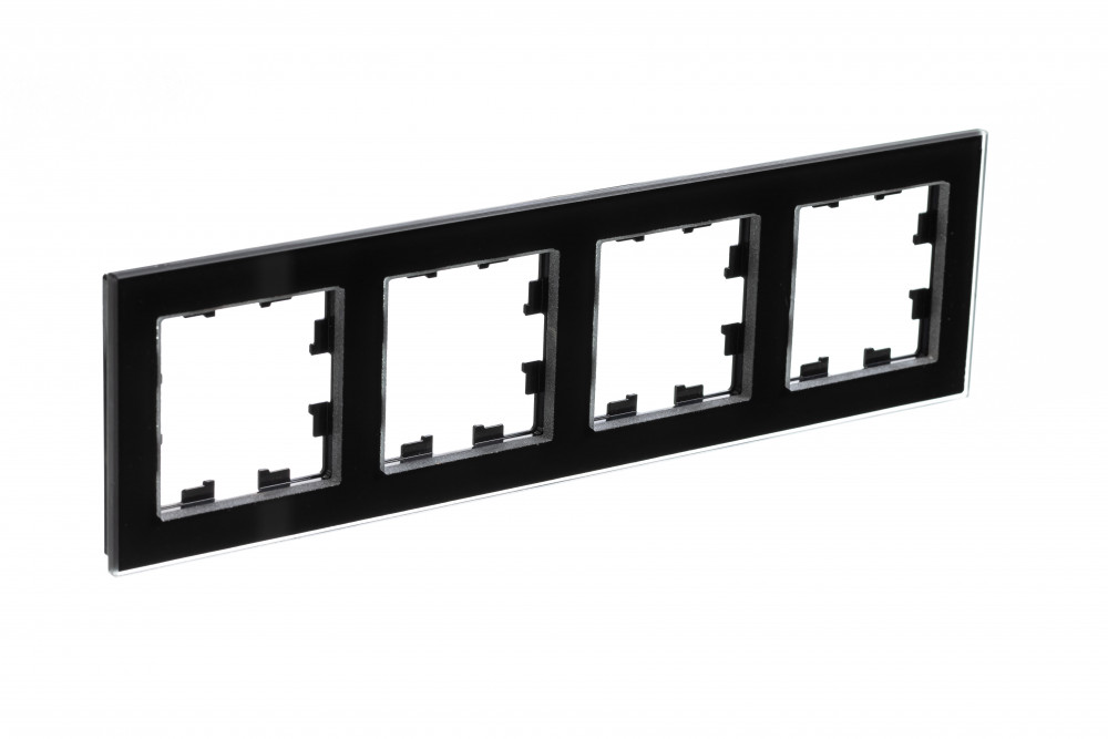 Изображение товара Systeme Electric AtlasDesign Nature Стекло черный Рамка 4-ая