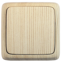 Изображение товара Hegel Альфа наруж Сосна ВА10-113-02 Выключатель 1-клавишный с изол. пластиной