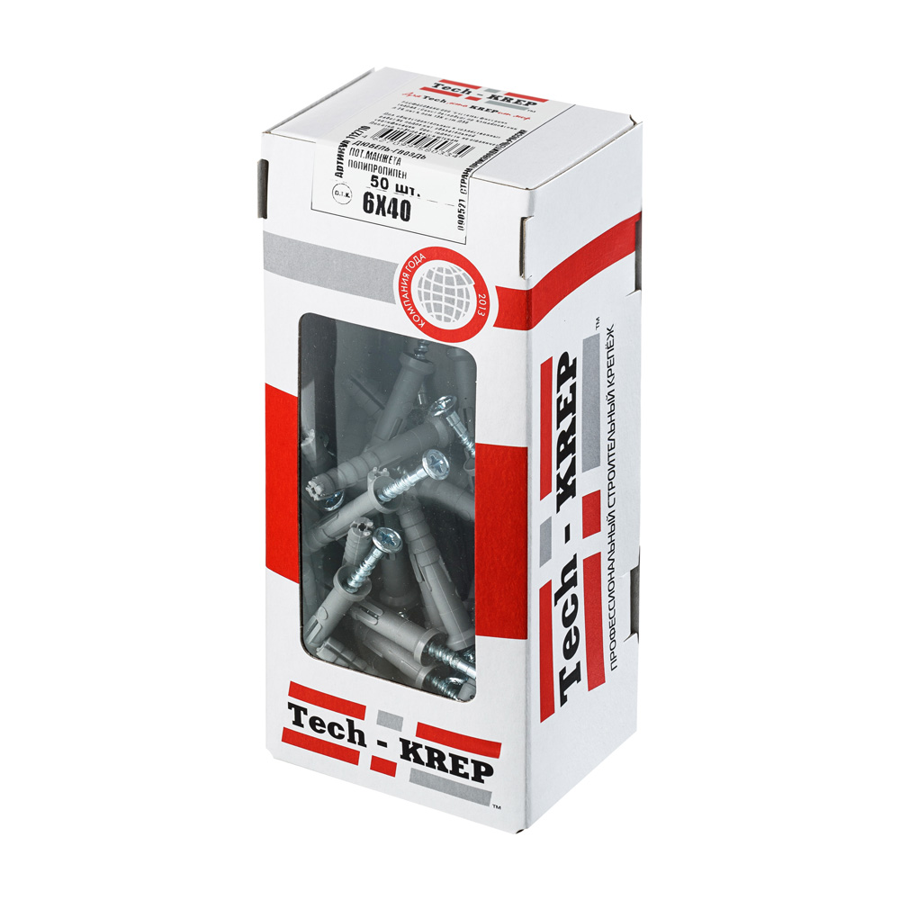 Изображение товара Дюбель-гвоздь 6x40 потайная манжета Tech-Krep
