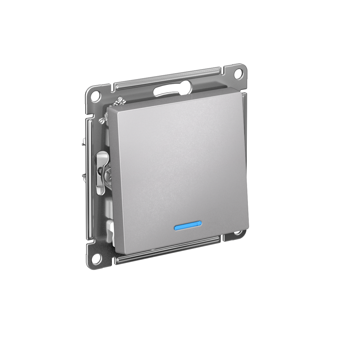 Изображение товара Systeme Electric AtlasDesign Алюминий Переключатель 1-клавишный с подсветкой, сх.6а, 10АХ, механизм Изображение товара Systeme Electric AtlasDesign Алюминий Переключатель 1-клавишный с подсветкой, сх.6а, 10АХ, механизм