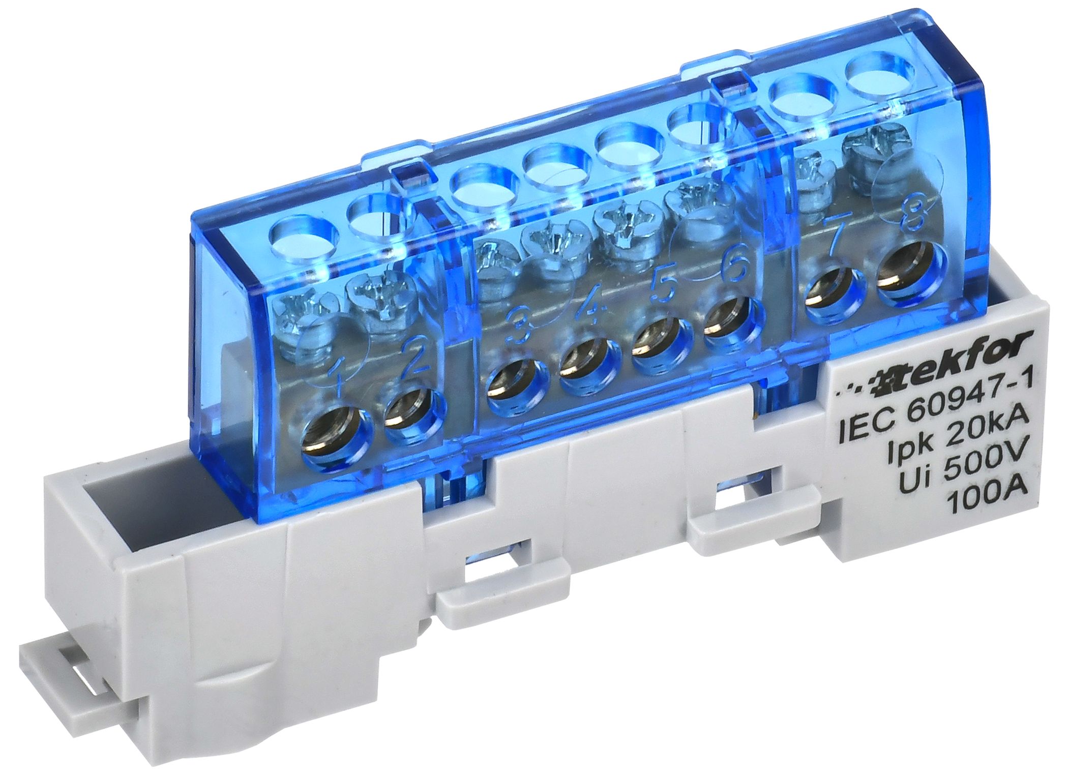 Изображение товара IEK TEKFOR Шина N "ноль" изол. на унив. держ. 6х9-8-С