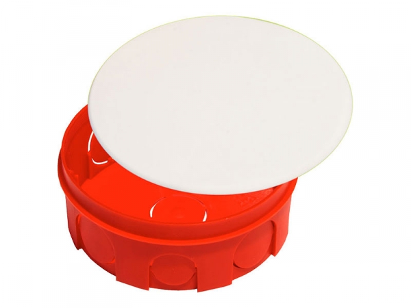 Изображение товара Hegel Коробка монтажная с крышкой д/сплош стен, внутр разм 97x38,5 мм, ниша: 104x40, круг, IP20