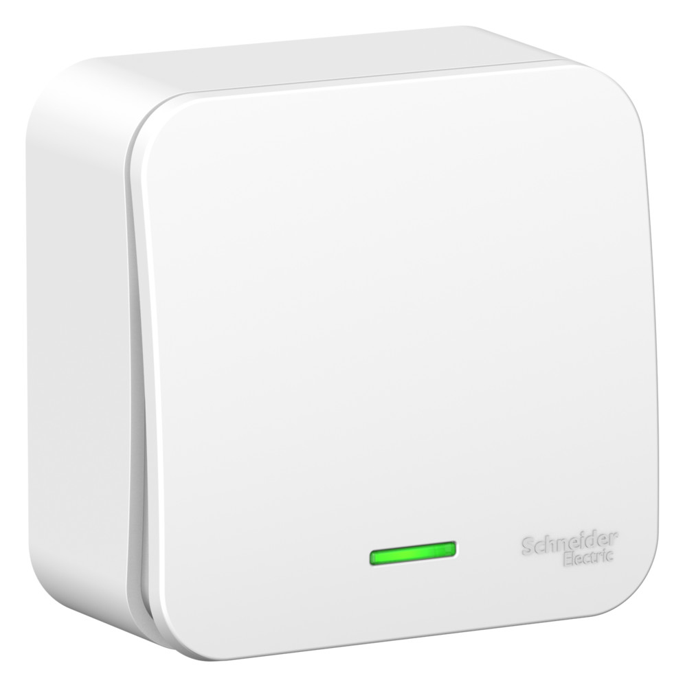 Изображение товара Systeme Electric Blanca наруж Бел Выключатель 1-клавишный с подсветкой, 10А, 250B