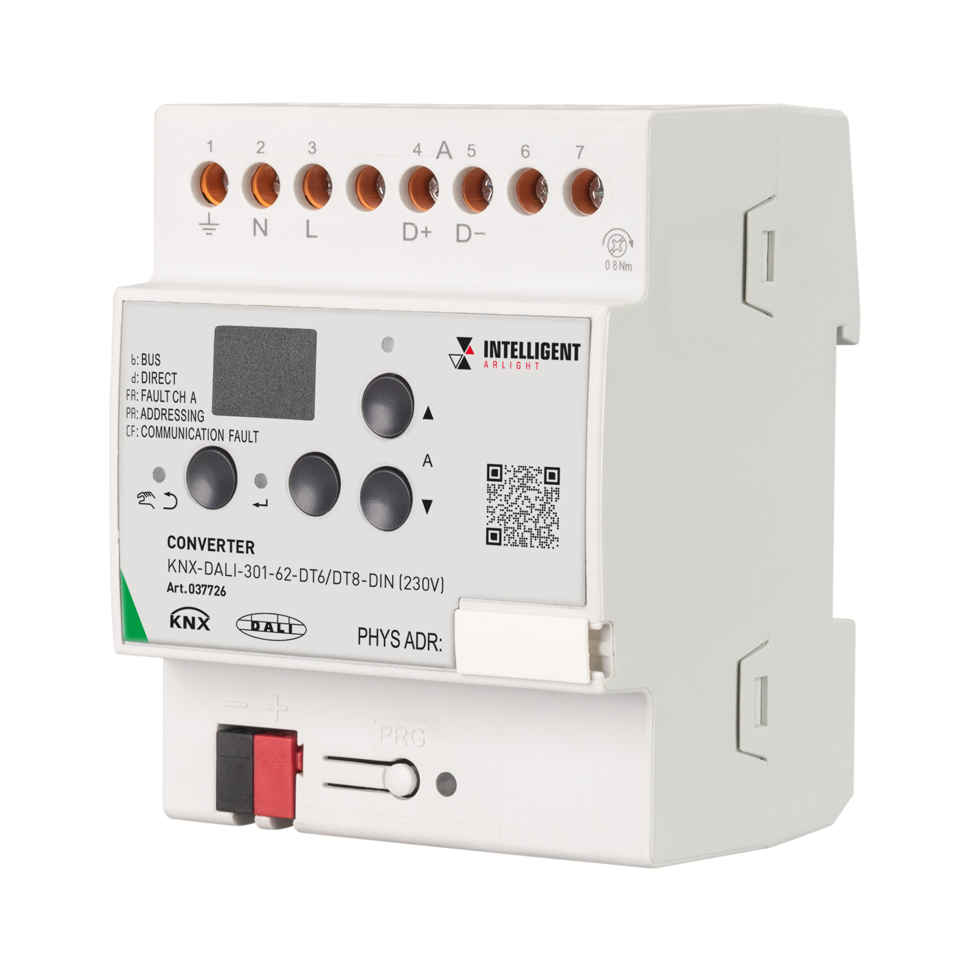 Изображение товара Arlight INTELLIGENT ARLIGHT Конвертер KNX-DALI-301-62-DT6/DT8-DIN (230V) (IARL, IP20 Пластик, 3 года)