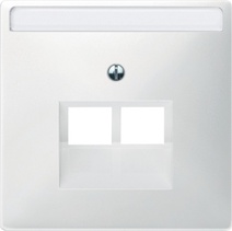Изображение товара Schneider Electric Merten SD Бел Накладка розетки ТЛФ/комп 2-ой наклонной (термопласт)