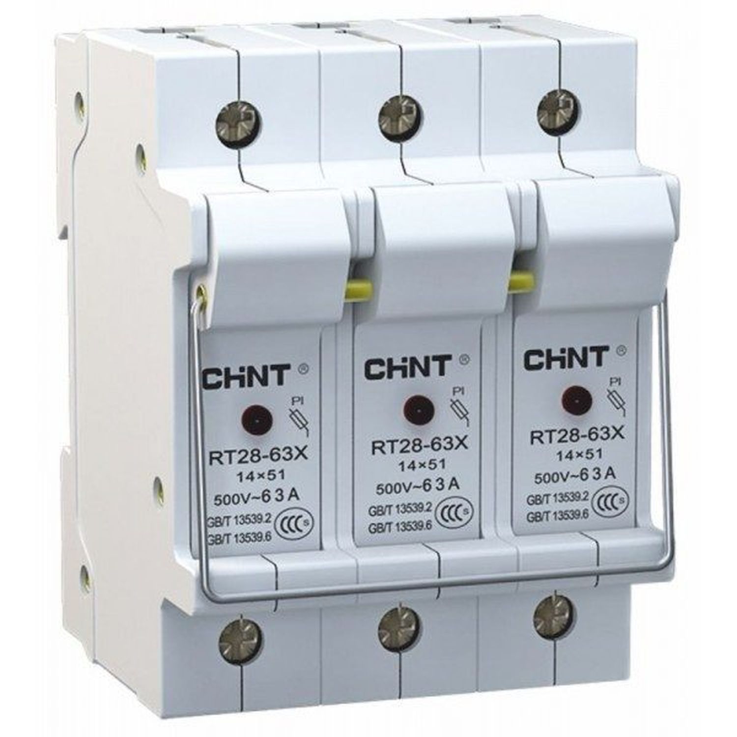 Изображение товара CHINT Держатель плавких вставок с индикацией RT28-63X 14х51 3П