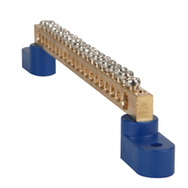 Изображение товара КЭАЗ Шина нулевая с двумя изоляторами OptiKit BB-T-N-S-20-8х12-синий.