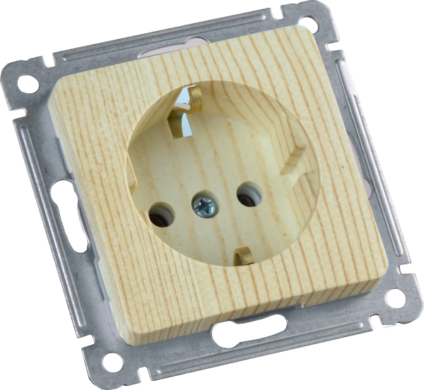 Изображение товара Hegel Мастер внутр Сосна РС16-411-02 Розетка с/з, механизм