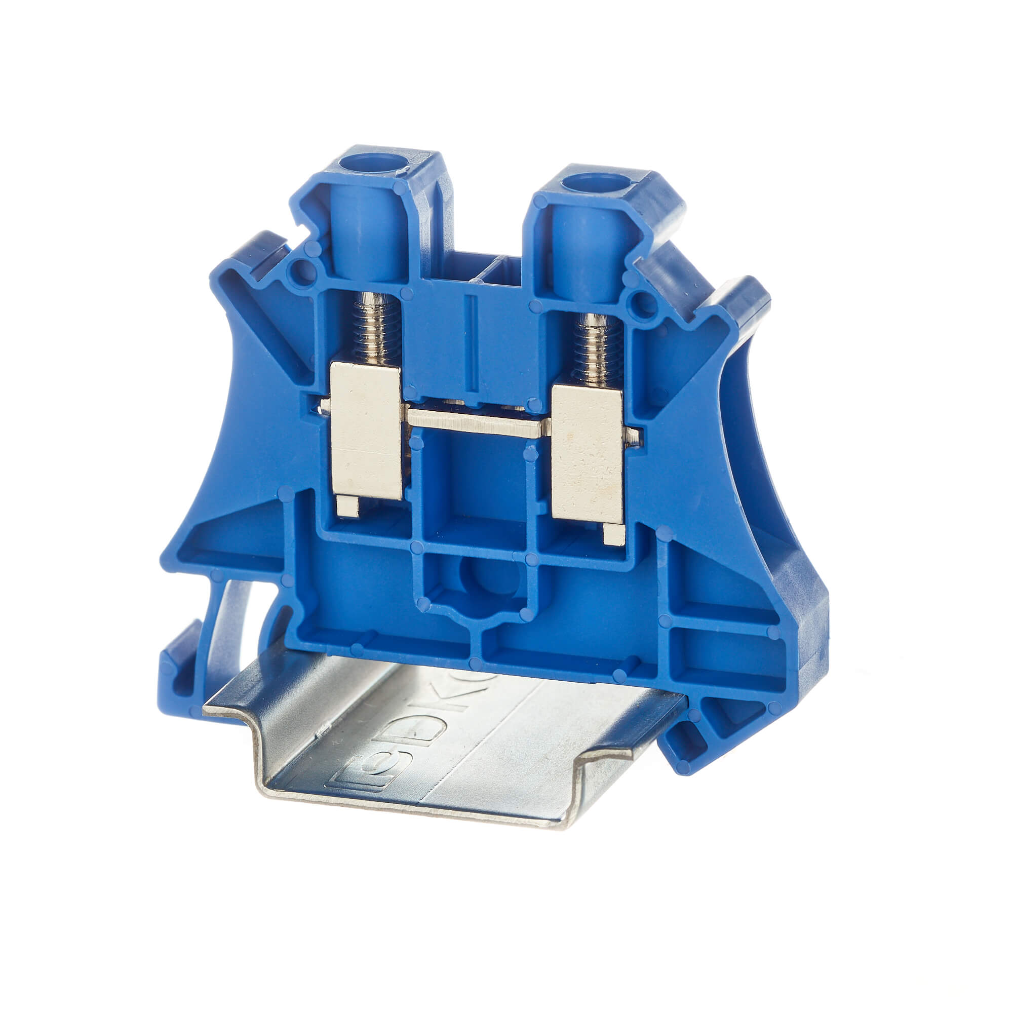 Изображение товара DKC Nuputuk Клемма проходная, винтовой зажим, 2 точки подключения, 6 кв.мм, синяя