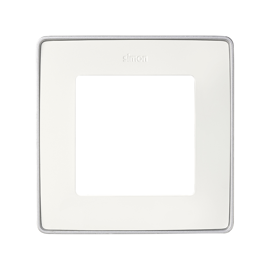 Изображение товара Simon 82 Detail Белый, основание Алюминий Рамка 1-ая