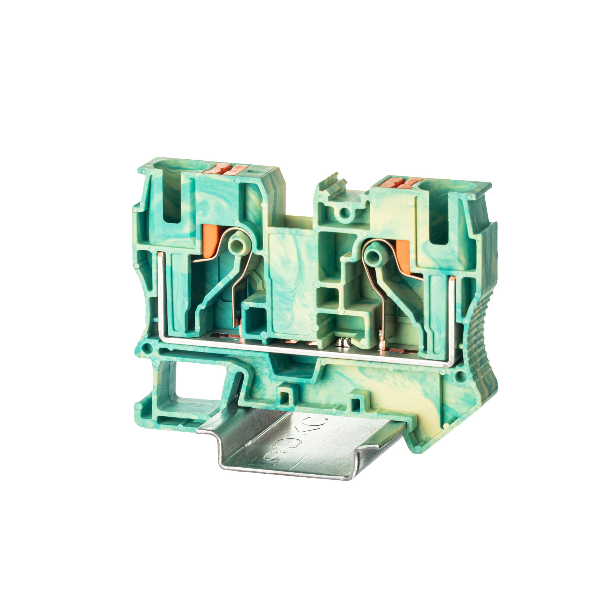 Изображение товара DKC Nuputuk Клемма заземления, зажим push-in, 2 точки подключения, 6 кв.мм