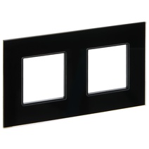 Изображение товара IEK SKANDY Стекло Черный Рамка 2-ая SK-F22Bl