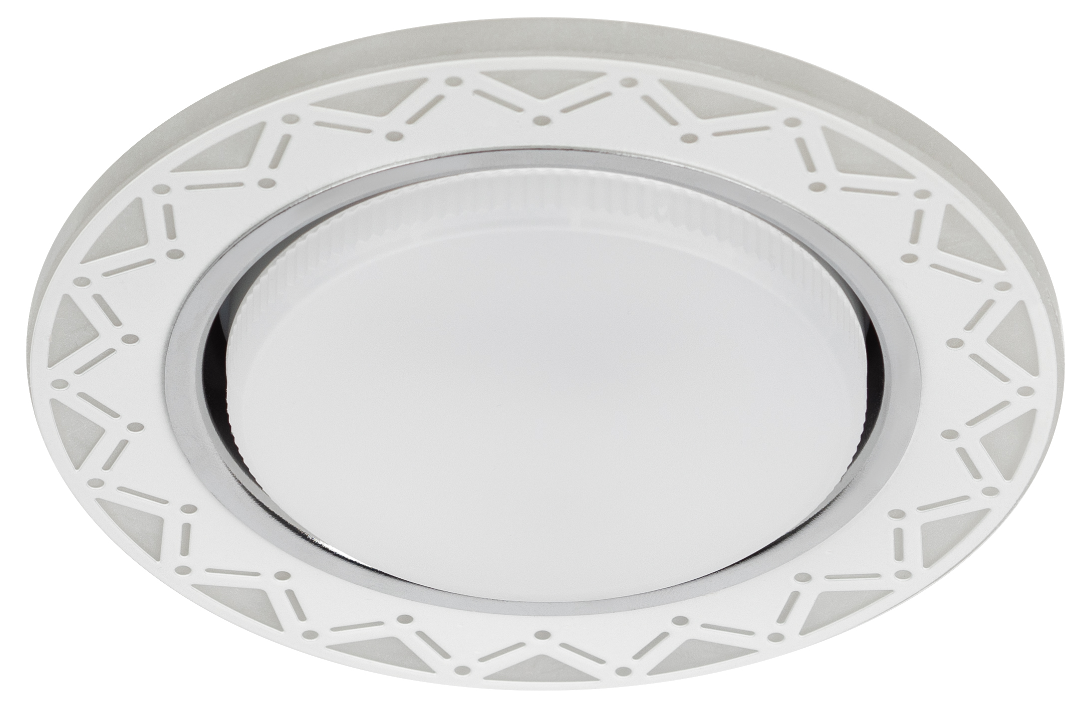 Изображение товара Точечный светильник ЭРА DK LD27 WH/WH c подсветкой GX53