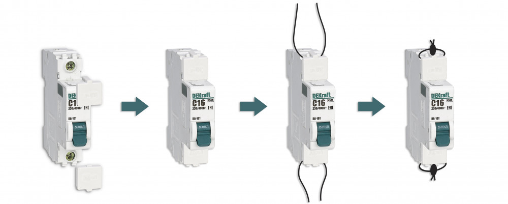 Изображение товара Dekraft Заглушка клем. пломбир. для ВА-101 нов. Изображение товара Dekraft Заглушка клем. пломбир. для ВА-101 нов.