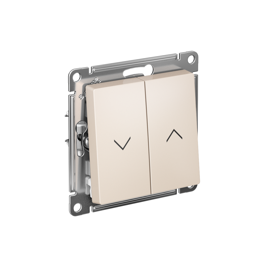 Изображение товара AtlasDesign 2-клавишный механизм для жалюзи, бежевый, 10 А