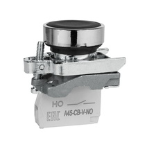 Изображение товара КЭАЗ Кнопка OptiSignal D22 C4-P-210 черная металл 1НО XB4BA21.