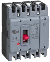 Изображение товара Dekraft Силовой автоматический выключатель 4P 80А 25кА ВА-302