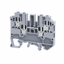 Изображение товара КЭАЗ Клемма с четырьмя контактами винтовая OptiClip СMC-2,5-QUATTRO-(0,2-4)-I-серый.