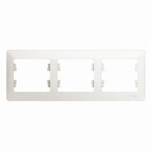 Изображение товара Systeme Electric Glossa Перламутр Рамка 3-ая, горизонтальная