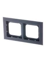 Изображение товара ABB Axcent металл/матовый черный Рамка 2-постовая