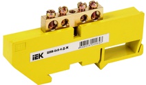 Изображение товара IEK ШНИ-6х9-4-Д-Ж - шина с изолятором, латунная, DIN-изолятор