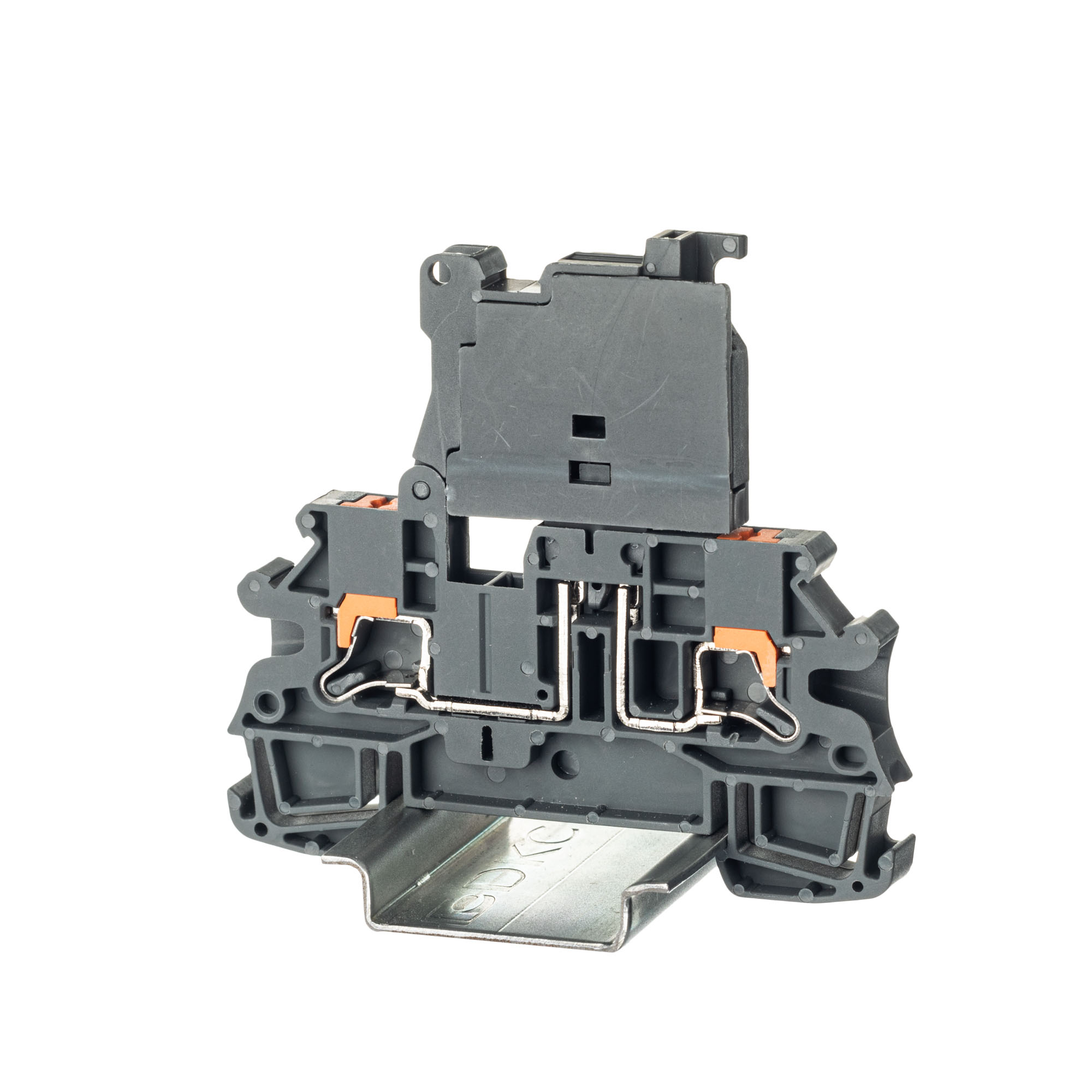 Изображение товара Клемма для предохранителя DKC Nuputuk Push-in 2x4 мм², DIN-рейка