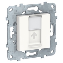 Изображение товара Schneider Electric Unica New Бел Розетка компьютерная, RJ45, одиночная кат. 5е UTP