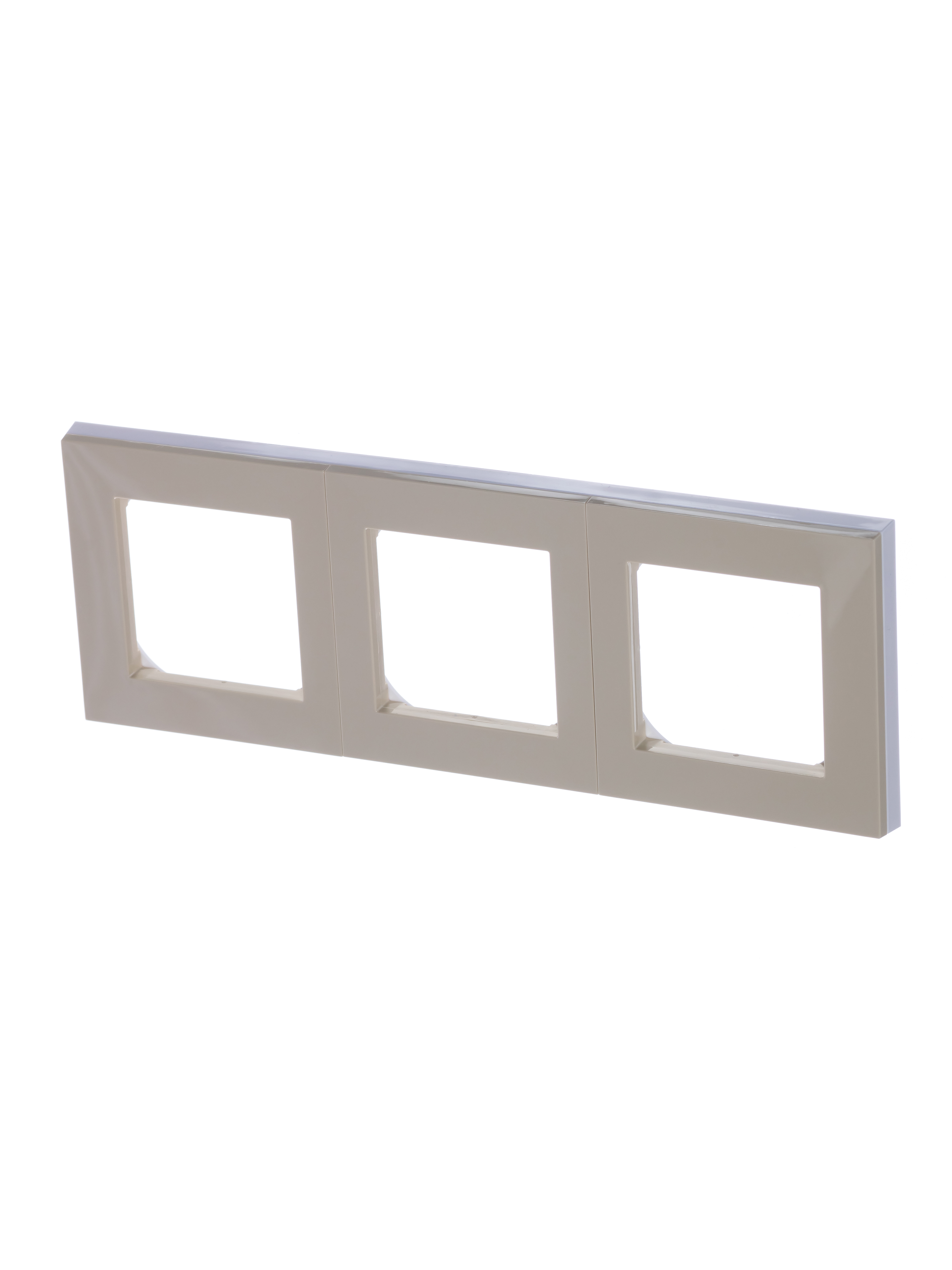 Изображение товара ABB EPJ Levit рамка 3 поста бежевый белый для скрытого монтажа