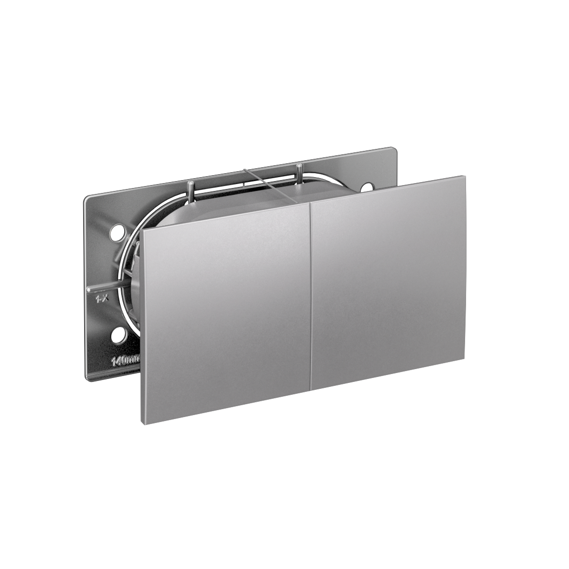 Изображение товара Systeme Electric AtlasDesign Алюминий Розетка с/з двойная, со шторками, с крышкой, 16А, в сборе