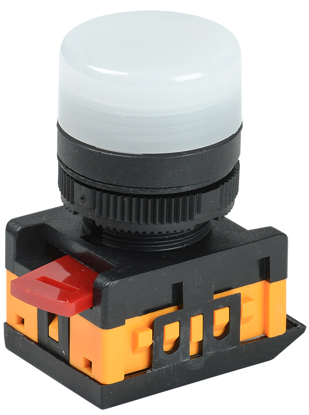 Изображение товара IEK Лампа AL-22TE сигнальная d22мм белый неон/240В цилиндр