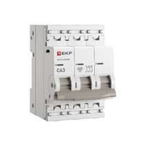 Изображение товара EKF PROxima Автоматический выключатель ВА 47-63N MA 3P 63А (C) 6кА без теплового расцепителя.