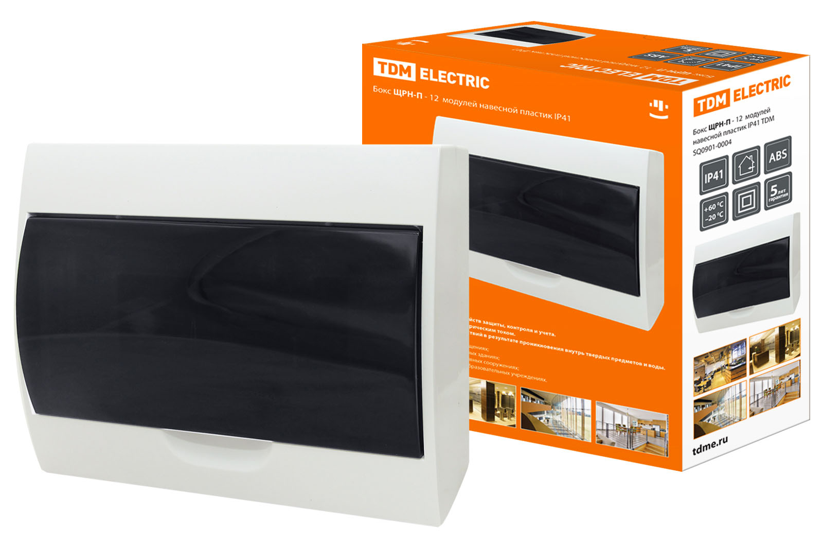 Изображение товара Корпус щита распределительного TDM ЩРН-П-12модулей навесной IP41